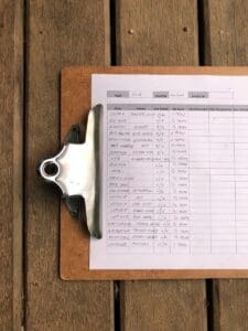 date organizer clipboard