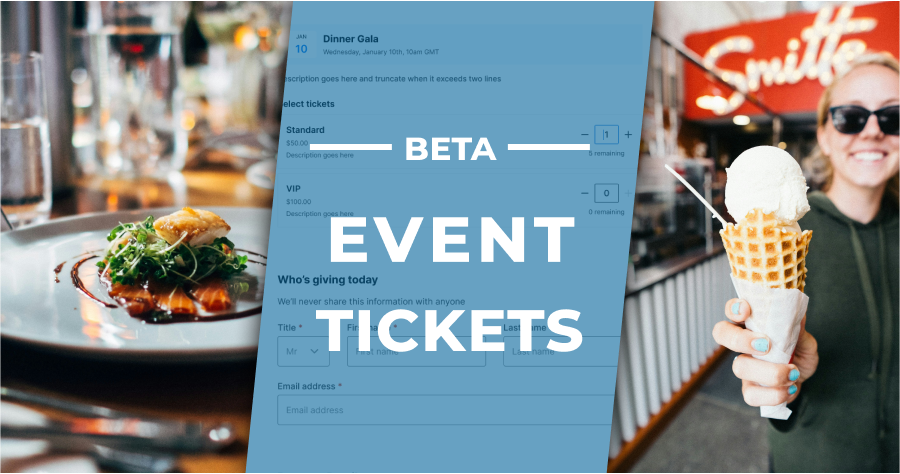 Introducing the Event Tickets Block Beta